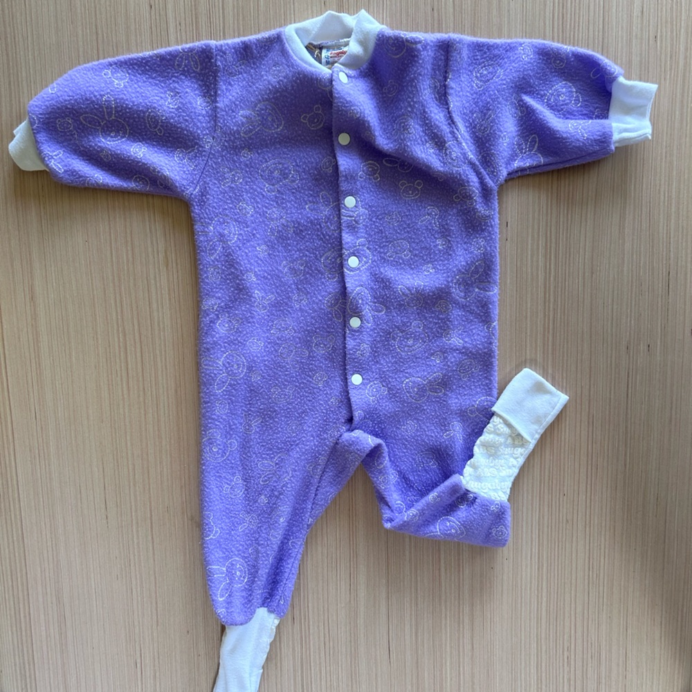 Vintage purple fleece snugabye